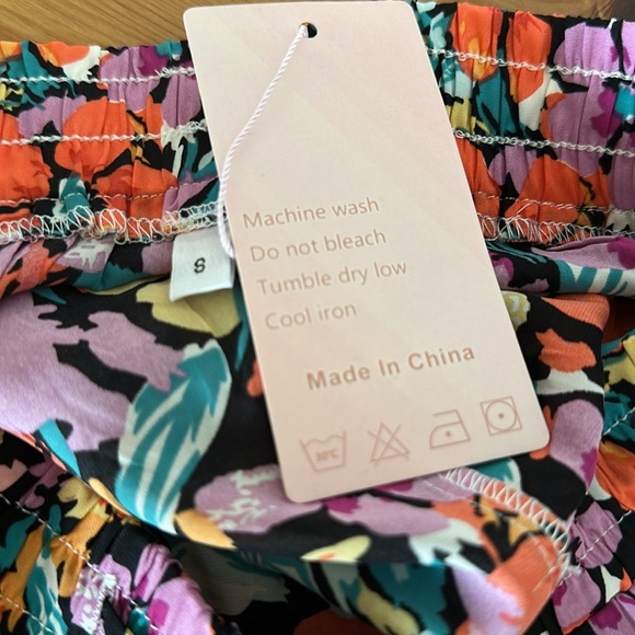 WITSMILE | Floral Pleated Midi Skirt | Elastic Waist Pleated A-Line Midi Skirt - Picture 6 of 8